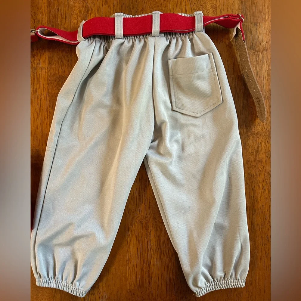 T-Ball Uniform Set (XS) | Baseball Pants, Adjustable Belt, Socks | Game Ready - Picture 8 of 9